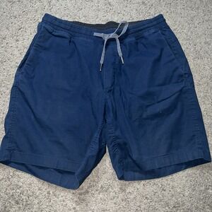 Lululemon Men's Bowline Shorts Size L 7" Inseam Drawstring Navy Blue